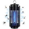 Matamosquitos Eléctrico Transfronterizo Matamosquitos de Descarga Eléctrica Repelente de Mosquitos de Luz y Sonido para el Hogar Enchufable Lámpara Repelente de Mosquitos Electrónica Portátil Rey Kong Negro