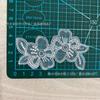 Decoración de Bordado de Flores Simple Aplique para Ropa de Niños Parche para Ropa DIY Accesorios para Prendas Pieza de Flor de Encaje de Organza
