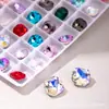 Acessórios para Nail Art Multifacetados de Alta Qualidade Strass Quadrados com Base Grossa Super Brilhantes 8MM Cristal de Vidro Strass Grandes Acessórios para Empilhamento de Unhas