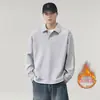 Sudadera tipo polo de dos piezas falsas de marca moderna estilo americano para hombre, nueva camiseta de manga larga de alta resistencia para primavera y otoño de 2026