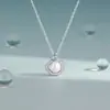 Collar Original de Perlas de Concha Marina para Mujer, Plata Pura, Estilo Coreano, Fresco y Elegante, Cadena para Clavícula con Colgante Geométrico Irregular