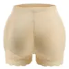 Pantalones reductores de abdomen para mujer, diseñados para realzar los glúteos y las caderas, con una almohadilla postiza para glúteos, ribetes de encaje y un efecto moldeador del cuerpo que ciñe la cintura.