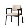 Silla con Reposabrazos Minimalista Moderna, Silla con Respaldo Estilo Nórdico, Silla de Reunión para Balcón, Silla de Té para Ocio, Silla de Anfitrión, Silla Individual