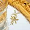 Anillo Ladrillo de Diseño Nicho de Alta Gama Lujo Accesible para Mujer Moda Europea y Americana Creativo Zirconia Chapado en Oro Anillo Abierto Ajustable