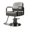Silla de Peluquería para Barbería, Silla de Salón, Silla de Aseo, Silla para Cortar el Cabello, Ajustable y Giratoria, Reposabrazos de Acero Inoxidable, Silla de Peluquería Grande