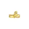 Anel de Abertura Cobra Espiritual Anel de Dedo Indicador Formato Cobra Full Diamond Anel Formato Espada Cruzada Anel Leve de Luxo com Toque de Alta Qualidade Estilo Ins