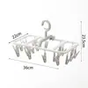 Tendedero Plegable para Calcetines para Uso en el Hogar con Múltiples Pinzas para Secar Ropa en el Balcón, Pinzas para la Ropa Multifuncionales Especiales para Ropa Interior