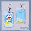 Set de Tarjeta de Acceso para Autobús/Metro Doraemon Creativo Lindo de Dibujos Animados con Lanyard Largo para el Cuello Tarjeta de Estudiante de Jardín de Niños