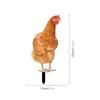 TYU218 Gallina de color transfronterizo, patio, suelo, patio, arte, jardín, decoración de jardín al aire libre, acrílico, enchufable