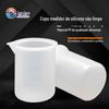 Cristal epóxi descartável silicone copo de medição DIY ferramenta artesanal com escala 100ml cola copo misturador