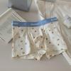 Cueca Boxer Masculina de Modal Coelho Confortável Respirável Morandi Cintura Média Alta Elasticidade Macia Não Apertada Roupa Íntima Masculina
