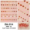 Redanco Nuevo Avión 3D Popular Pegatina para Uñas Arte de Uñas DIY Lindo Corazón Rojo Pegatina para Uñas Dh-917