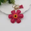 Llavero de Girasol Popular para Teléfono Accesorio Colgante de Girasol Flor de Cuero Creativa Encanto para Bolso