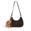 Bolso Único de Alto Valor para Axila, Bolso de Hombro Simple Retro de Color Sólido, Bolso de Mano Elegante de Moda Coreana