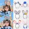 Diadema de Fiesta de Desempeño de Oficial de Policía Conejo de Zootopia, Pasador de Cabello de Orejas de Conejo para Actuación, Tocado para Fotos de Parque de Atracciones para Mujeres