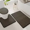 Tapete de porta jacquard de algodão transfronteiriço tapete de banho antiderrapante conjunto de tapetes tapete de entrada de banheiro absorvente para os pés