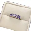 Anillo de Tanzanita Natural Popular al por Mayor de Fábrica Plata S925 Incrustado Piedra Principal 3*5 Joyería de Lujo Venta Directa de Fábrica