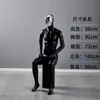 Modelo masculino para vitrine de loja de roupas, rosto galvanizado, manequim masculino de corpo inteiro, manequim de exposição