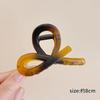 Pinza para el pelo con lazo de diseño simple para mujer, pinza para el pelo con disco de alta gama, pinza de tiburón a juego.