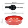 Furadeira de furo mais vendida, serra copo bimetálica, 15-300 mm, para vendedores de cross-border aplicarem etiquetas de código de barras e embalarem para envio