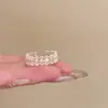 Anillo de Encaje con Circonita Estilo Corte para Mujer Diseño de Nicho Lujo Ligero Sentido de Alta Gama Anillo para Dedo Índice Anillo de Moda Versátil