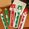 Régua Magnética de Natal Desenho Animado Papelaria de Aprendizagem Régua Magnética Macia Flexível Régua de Presente de Natal para Estudante