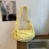 Bolsa de Bolinhas para Mulheres, Nova Bolsa de Ombro Leve para Viagem 2026, Grande Capacidade para Aula e Deslocamento, Bolsa Transversal Dumpling