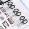Cuchillo de corte de papel hecho a mano DIY para estudiantes, tijeras pequeñas de seguridad para niños, acero inoxidable, multiusos, para oficina y hogar