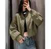 Jaqueta de Baseball Doce e Cool para Mulheres, Estilo de Rua Outono 2026, Jaqueta Versátil Casual Solta com Design Emagrecedor e que Aumenta a Altura
