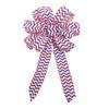 Moño Personalizado del Día de la Independencia Americana Cinta de Bandera Americana Moño de Estrella Hecho a Mano diy Cinta Decorativa