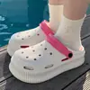 Sapatos de Caverna de Queijo com Solado Grosso para Mulheres, Roupa de Verão, Celebridade da Internet, Casa, Antiderrapante, Sensação de Banheiro, Sandálias para o Verão
