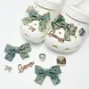 Amuletos para Zapatos Croc, Accesorios para Mujer, Clips para Zapatos DIY, Decoraciones 3D con Pedrería, Clips Desmontables, Estilo de Moda de Influencers