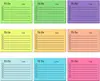 Etiquetas Adhesivas Fluorescentes Transfronterizas, Notas Adhesivas, Papel Marcador, Papelería Creativa Desprendible para Estudiantes, Clasificación de Bloc de Notas