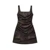Vestido Feminino Elegante de Moda 2026 Novo, Elástico Alto, Alça de Espinha de Peixe, Curto, Modelador, Atacado Transfronteiriço Europeu e Americano
