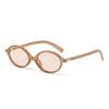Óculos de Sol Jamie 9432 Estilo Zhang Yuanying Armação Pequena Oval Estilo Coreano Retrô Lentes Lisas Anti-Luz Azul Podem Ser Personalizados para Miopia