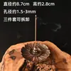 Inserto de Incenso de Liga Bandeja de Incenso Suporte de Incenso Porta-Incenso Assento de Incenso Aromaterapia Doméstica Acessórios Queimador de Incenso de Metal Suporte de Incenso Cinza Nove Furos
