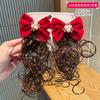 Tocado de horquilla para niña, tocado de niña pequeña, flor, linda peluca, trenza, lazo de niña, horquilla, accesorios para el cabello de Año Nuevo
