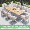 Silla de Comedor para Balcón Hecha a Medida para Exteriores, Taburete Nórdico con Respaldo, Mesa y Sillas de Aleación de Aluminio con Estructura de Cuerda Tejida para Restaurantes de Ocio