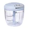 Machacador de Ajo Manual, Molinillo de Ajo Multifuncional, Picadora de Ajo y Jengibre para Carne, Procesador de Alimentos, Mini Picador de Ajo de Cocina