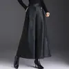 Pantalones de pierna ancha estilo Mom Guofeng para mujer 2026 Otoño/Invierno Nuevos de cintura alta sueltos de corte cropped fluidos adelgazantes de pierna ancha
