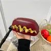 Bolsa Personalizada com Padrão de Ondas 2026 Inverno Nova Moda Corrente Versátil Simples Casual Ombro Único Transversal Caixa
