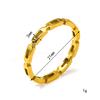 Anel de Corrente Europeu e Americano Ins Elegante Simples Estiloso para Mulheres Estilo Frio Simples e Versátil Aço Titânio Banhado a Ouro 18K