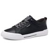 Mocassins Slip-On Masculinos Tendência Primavera Estilo Coreano Solado Macio Couro Genuíno Sapatos Casuais