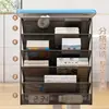 Estante de armazenamento para mesa, sem furos, para livros didáticos de estudantes, provas, mochilas, armazenamento de grande capacidade para mesa de dormitório
