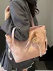 Bolso de hombro grande de estilo coreano, simple y elegante, de gran capacidad, para mujer, moderno y sofisticado, bolso tote fresco y versátil para llevar debajo del brazo