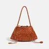 Bolso de Hombro Tejido Hecho a Mano Puro Coreano Personalizado para Mujer 2026 Nuevo Versátil de Mano con Letras Bolso