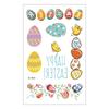 Ruikalong Transfronterizo Impermeable Semana Santa Tatuaje Pegatinas Dibujos Animados Carnaval Huevos de Pascua Niños Pegatinas Tatuaje