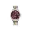 Reloj Vivian Rose Powder Reloj Rosa Oscuro Occidental Reloj de Cuarzo Saturno Banda de Acero Reloj para Mujer Pequeño Azul V Pequeño Reloj Dorado