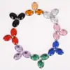 50 Accesorios de Joyería de Materiales DIY Redondos Poligonales Acrílico Cosido a Mano Diamante Agujero Doble Planos Base Diamante Acrílico Caliente