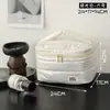 Bolsa de Cosméticos Portátil Perolada Transfronteiriça Feminina Bolsa Portátil para Armazenamento de Cosméticos e Produtos de Skincare Bolsa de Higiene Pessoal Impermeável Brilhante